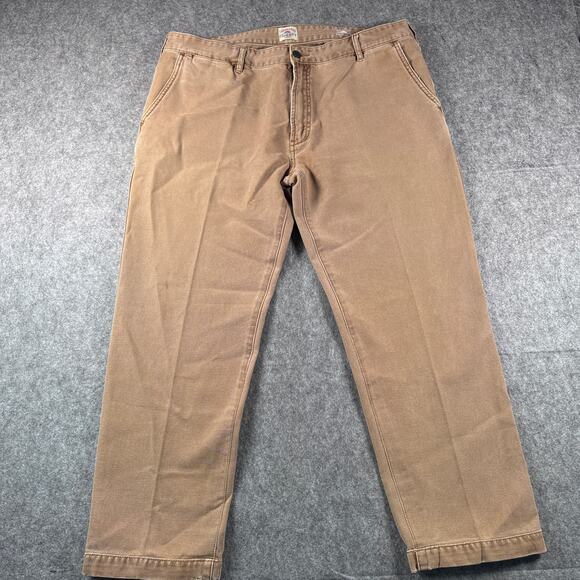Faherty Men's 36x25 Desert Khaki Stretch Flat Front Chino Pant